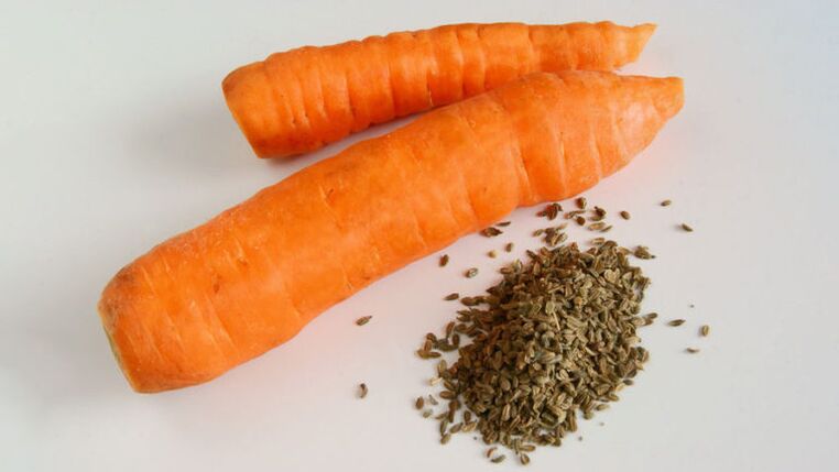 Parasites carrot seeds