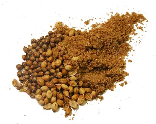 Parasites coriandra seeds