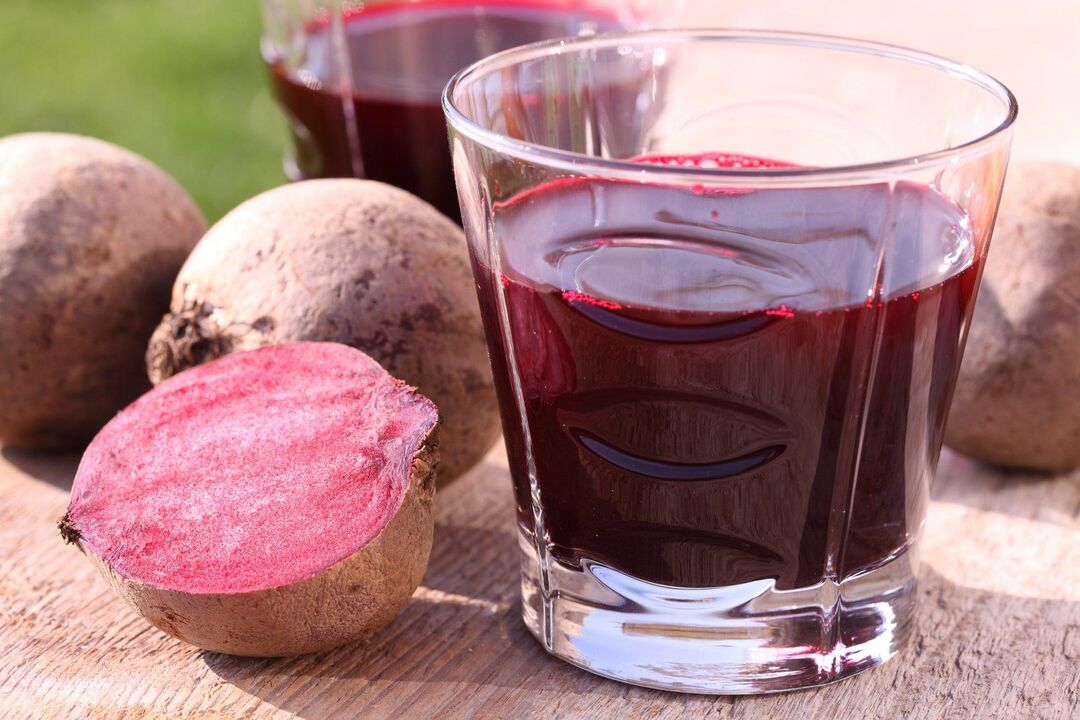 Red beet juice against worms. 